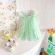 thumbnail image 1 of Vestido de malla con alas de mariposa para niñas Vestido de princesa para niñas pequeñas Vestido de pieza, 1 of 6