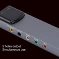 thumbnail image 3 of USB External Sound Card, 5.1 Channel 5 Holes Output USB Sound Adapter Noise Reduction with CD Disc for PC Computer, 3 of 7