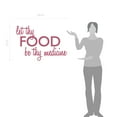 thumbnail image 2 of Let Thy Food Be Thy Medicine Kitchen Wall Art Cooking Quote Decal, 2 of 4