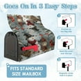 thumbnail image 3 of YOPINCO Christmas Snowman Magnetic Mailbox Cover with Cardinal Birds,Rabbit & Lantern,Waterproof Oxford Cloth Winter Snow Scene Mailbox Wrap,Outdoor Garden Yard Home Decor for Standard Size 18" x 21", 3 of 14