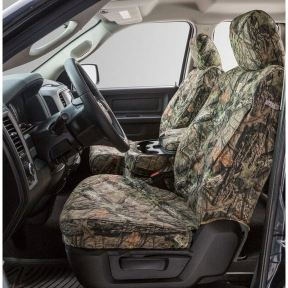 Covercraft 21-24 Ford F-150 Carhartt Camo SeatSaver Custom Front Row Seat Covers - Mossy Oak