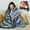 Gray, variant on Heated Blanket with Power Bank,59" x 31"Extremely Soft & Comfortable Heated Blanket Shawl,Cordless Heated Blanket,Fast Heating with 3 Heat Levels
