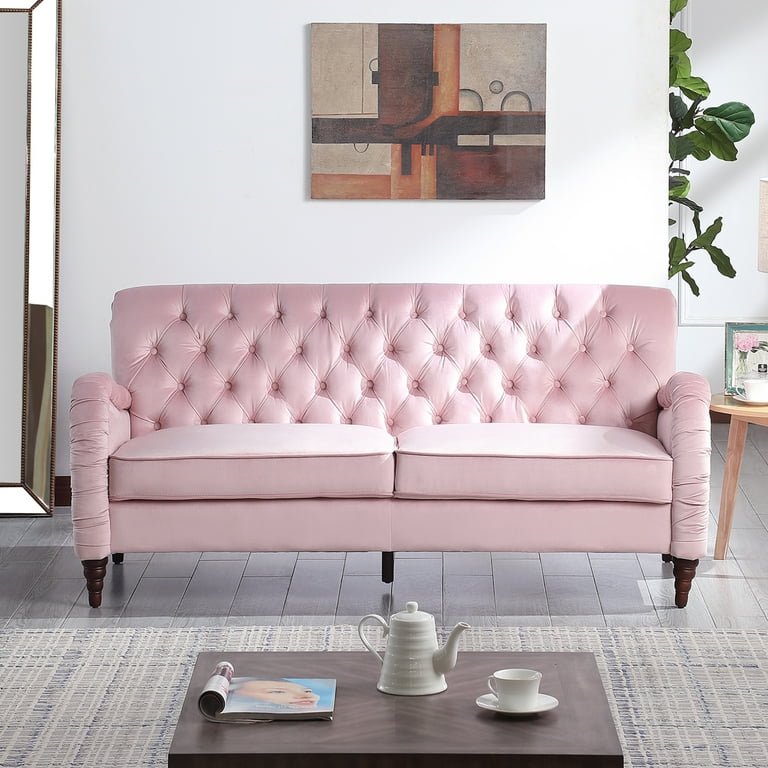 Comfortable clearance pink couch