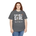 thumbnail image 4 of Play like Girl try to keep up for Clark 22 Basketball fan Unisex Cotton Tee, 4 of 7