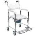 thumbnail image 1 of Silla Cómodo 3 en 1 con Ruedas | Silla Ducha para Baño WC, Estructura de Acero, Descansapiés y Ruedas con Bloqueo, 1 of 4