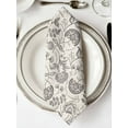 thumbnail image 2 of Grey Paisley Cloth Napkins Washable Set of 2, Boho Flower Botanical Leaf Branch Reusable Dinner Table Napkins Cloth Bulk for Weddings Kitchen Restaurants Hotel Events Parties 20 x 20 Inch, 2 of 9