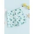 thumbnail image 4 of Kids Boys Swim Trunks Summer Cartoon Print Elastic Drawstring Shorts Toddler Boys Swimwear Bathing Suit, 4 of 7