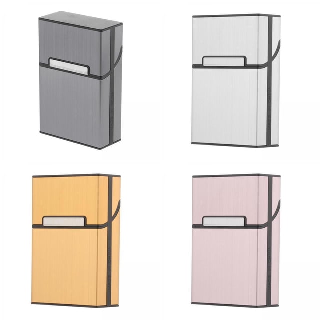 Paquete de 4 Estuches Impermeables para 20 Tamaño Regular para Hombres perfke caja de cigarrillos