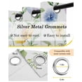 thumbnail image 6 of Watercolor Flower Blackout Curtains, Light Blocking Print Window Curtains, Spring Farm Leaf Country Floral Retro Thermal Insulated Window Drapes for Living Room Kitchen Cafe 2 Panels, 55"W x 39"L, 6 of 9