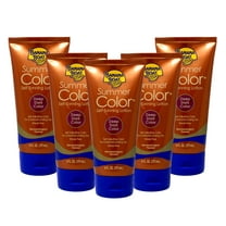 5 Pack Banana Boat Summer Color Self-Tanning Lotion, Deep Dark Color 6oz Each