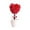 Red, variant on TIELUTT LUXLEVO Heart Shaped Bonsai Mini Potted for Home Desk Flowers Bulk Christmas Flowers Flowers in Vase Carnation Flowers Long Flowers