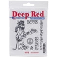 thumbnail image 2 of Deep Red Stamps Deep Red Cling Stamp 3inX3in-Hippie, 2 of 2
