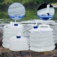 thumbnail image 4 of 5/10/15L Collapsible Camping Folding Water Container Carrier Bucket Tap Storage, 4 of 5