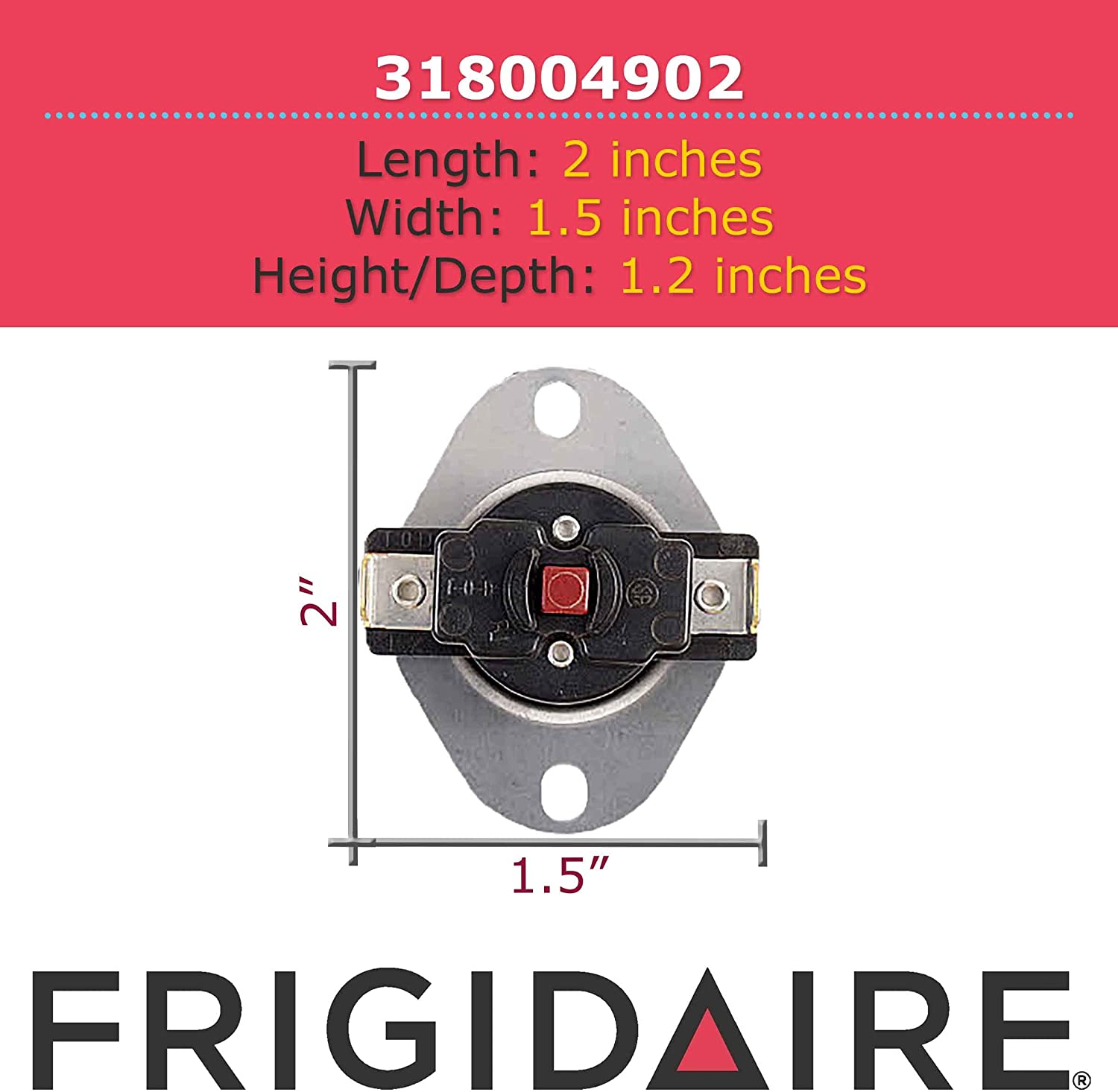 Genuine Frigidaire 318004902 Range Thermal Fuse