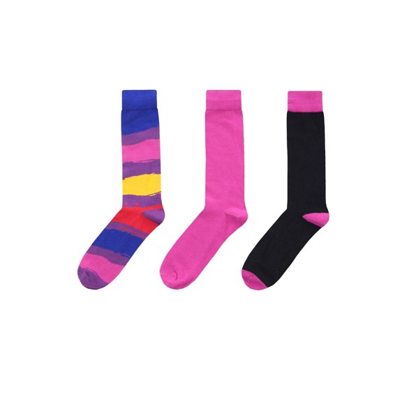 MeMoi Paint Block Crew 3 Pair Pack 10-13 / Grape