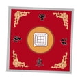 thumbnail image 1 of Tapete de mesa Mahjong, cubierta de mesa con reducción de ruido, 31,50 ''x 31,50'', cubierta antideslizante para mesa de juego Mahjong para juegos de rojo b, 1 of 8