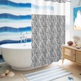 thumbnail image 5 of No Hook Shower Curtain, Black White Shower Curtains for Bathroom with See Through Top Window, Modern Abstract Art Farmhouse Waterproof & Washable Bath Curtain Stand Up Stall 36"x72", 5 of 9