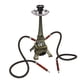 thumbnail image 4 of Juego de 2 mangueras para cachimba, juego de cachimba con eje de torre de París de Metal con cuenco con Base de jarrón y pinzas para viajar a casa, 4 of 14