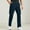 Navy, variant on Fnooota Mens Cargo Pants, Zipper Multi-pocket Casual Relaxed Fit Straight-leg Pants Khaki Size S-4XL