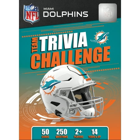 MasterPieces Officially Licensed NFL Miami Dolphins Trivia Challenge Card Game