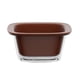 thumbnail image 4 of Cesta de almacenamiento hecha a mano, bandeja para servir, estante redondo rústico multiusos para frutas, para mesa de centro, encimera, P , Rojo rojo oscuro, 4 of 8
