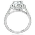 thumbnail image 3 of Empire Jewel 14K Silver Ring for Her - 2 Ct Round Cut Diamond Ring - Simple Wedding Ring for Women's - Mothers Day Gifts from Daughter - Wedding Proposal Rings for Girlfriend - Simple Halo Rings, 3 of 6