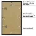 thumbnail image 3 of Americanflat 12x20 Picture Frame with Polished Plexiglass Streamline Collection Thin Border Wall - Black, 3 of 8