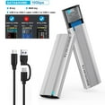 thumbnail image 4 of Boîtier Lecteur SSD SATA NVMe M.2 vers USB en Aluminium. Sans Outils USB3.1 2,6Gbps A1S8, 4 of 8