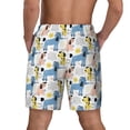 thumbnail image 4 of Uemuo Poodle Dog Pattern Mens Swim Trunks Quick Dry Board Shorts with Mesh Lining, Stretch Beach Shorts Quick Dry No-Chafing Board Shorts-Large, 4 of 9