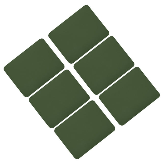 Uxcell 6 Pcs Pièces Thermocollantes Patchs de Réparation en Tissu pour Vêtements Vert Armée