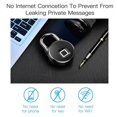 thumbnail image 4 of Fingerprint Padlock USB Charging Small Portable Zinc Alloy 303 Stainless Steel Smart Padlock for Home Dormitory, 4 of 5