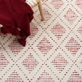 thumbnail image 6 of SAFAVIEH Natura Ruadhan Diamond Area Rug, Ivory/Red, 8' x 10', 6 of 8