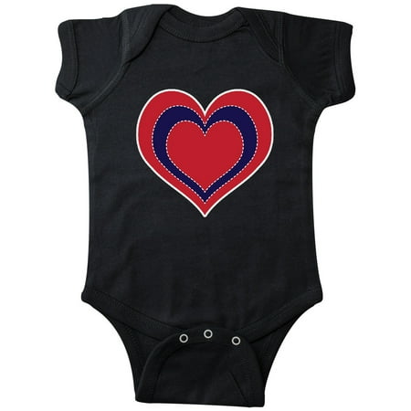 

Inktastic 4th of July Holiday USA Heart Gift Baby Girl Bodysuit