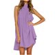 thumbnail image 1 of Vestido irregular suelto para mujer con cuello redondo sólido sin mangas a la moda de mujer sexy Pompotops ghjkhdj2627, 1 of 7
