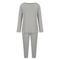 thumbnail image 4 of Wycnly Womens Casual Matching Set Fall Long Sleeve Pullover and High Waist Pants Lounge Sets Loose Casual 2 Piece Outfits, 4 of 6