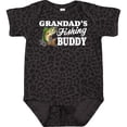 thumbnail image 3 of Inktastic Grandad's Fishing Buddy with White Text Boys Baby Bodysuit, 3 of 5