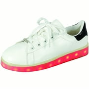Women LED Sneakers Lightweight Shiny Back Rechargeable Light Up
