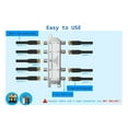 thumbnail image 4 of Digital 8 Way Coaxial Cable Splitter 5-2400MHz, RG6 Compatible, Work with Analog/Digita mj1876, 4 of 5