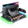 thumbnail image 1 of Switch 2 Charging Dock Station, Switch 2 Controller Charger for Switch 2 Pro Controller and Joy Cons,with RGB,Heat Dissipation,Game Card Slot*6,Fast-Magnetic Charging Station Storage Organizer, 1 of 7
