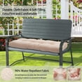 thumbnail image 2 of Outdoor Bench Cushion 45 x18 inch with Non-Slip Grips,Water Resistant Porch Swing Cushion,Bench Pillow Pads,Tufted Cushions for  Garden Furniture,45" Seat Cushions(Antique Beige), 2 of 6