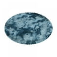 thumbnail image 2 of Round Rug for Bedroom Fluffy Circle Rug for Kids Room Tie Dye Furry Carpet for Teen's Room,Nursery Room,Fuzzy Plush Rug for Dorm Cute Room Decor for Baby,47.2x47.2in (Navy Blue), 2 of 10