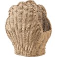 thumbnail image 1 of Seashell-Shaped Woven Storage Basket - Natural Fiber Design, Stylish Organizer for Home, Shelf & Decorative Storage Needs, 1 of 2