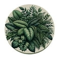 thumbnail image 2 of Nawypu Leaf Vintage Tropical Palm Tree Fern Banana Leaves Botanical Plant Round Tablecloth Full Width Single-Sided Printing White, 2 of 7