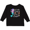 thumbnail image 3 of Inktastic 100 Magical Days of School with Blue Mermaid and Fish Boys or Girls Long Sleeve Toddler T-Shirt, 3 of 5