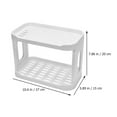 thumbnail image 2 of IDEANATEGRATE Professional White Cosmetic Organizer Desktop Rack for Home and Bathroom Use, 2 of 8