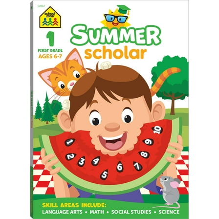 School Zone First Grade Summer Scholar Workbook