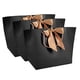 thumbnail image 5 of 10 bolsas de papel negro para regalo, recuerdo, ropa, maquillaje, boutique, con asa dorada, n.° 3, 5 of 14