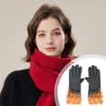 thumbnail image 4 of Ganfancp Guantes de Encaje Bowknot Guantes Sin Forro Polar Toques de Pantalla Guantes Cómodos y Cálidos Ofertas Flash Liquidación 1* Guante, 4 of 7