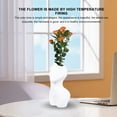 thumbnail image 3 of Jarrón De Cerámica Blanca Para Cuerpo Femenino, Jarrón De Cerámica Para Cuerpo Femenino, Aspecto único De Desvestirse, Decoración Del Hogar, Cocción A Alta Temperatura Para, 3 of 7