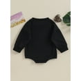 thumbnail image 4 of Bagilaanoe Newborn Baby Girl Oversized Romper Sweatshirt Long Sleeve Bodysuits Letter Print Pullover 3M 6M 12M 18M Infant Casual Tee Tops, 4 of 8